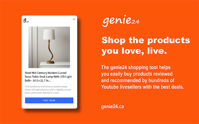 Genie24 - Live Shopping Checkout chrome extension