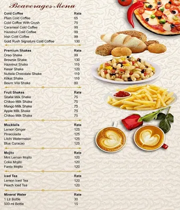 Gold Rush Cafe menu 