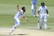 Mohammed Siraj of India celebrates the wicket of Quinton de Kock of the Proteas on day 5 of the first Test at SuperSport Park in Centurion on December 30 2021.