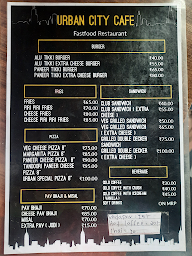 Urban City Cafe menu 1