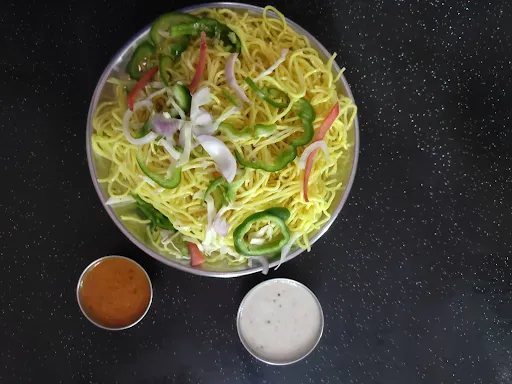 Veg Noodles [Half] With Chilli Potato [Half]