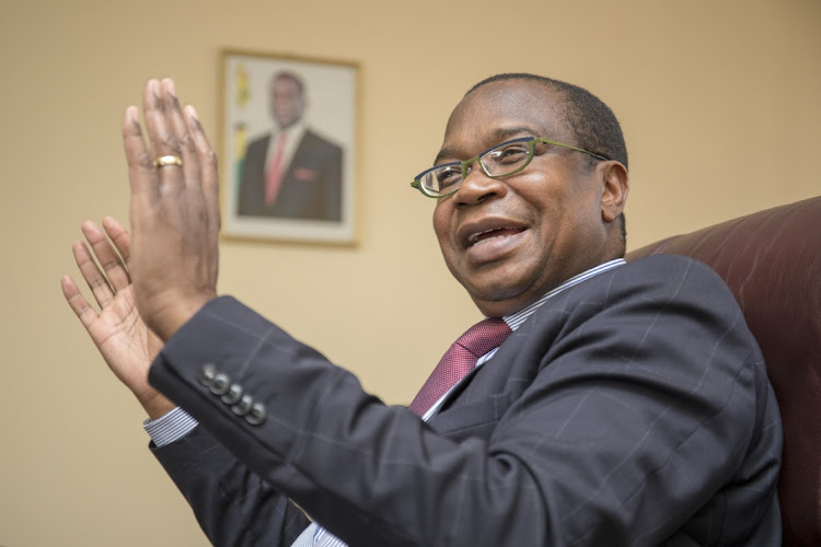 Zimbabwean finance minister Mthuli Ncube. Picture: BLOOMBERG/CYNTHIA R MATONHODZE