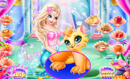 無料休闲Appのマーメイドペット猫のケア - 女の子|記事Game