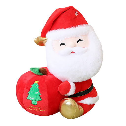 Title 5, Santa Doll Plush Toy Christmas Eve Fruit Pillow...
