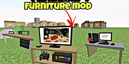 Screenshot Furniture mod Minecraft addon