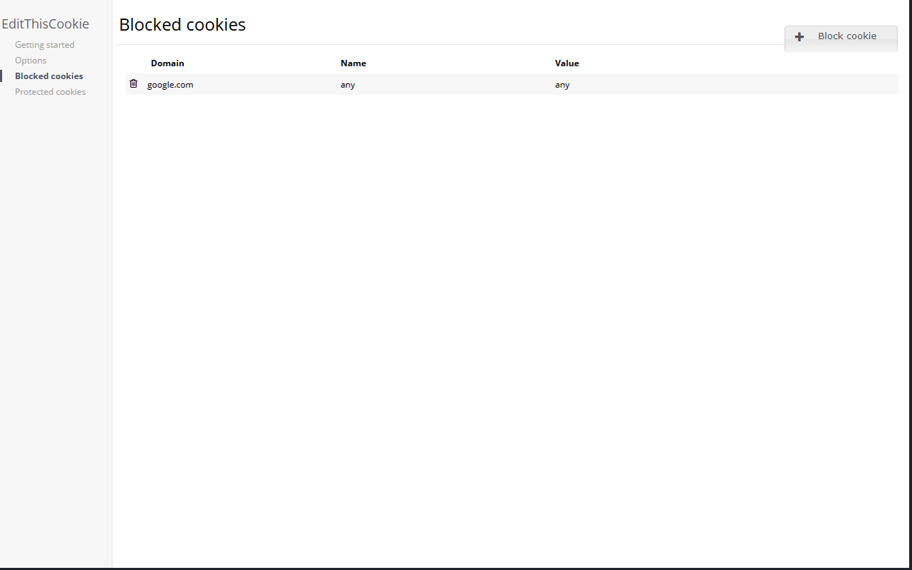 EditThisCookie (V3) Chrome Extension Image 5
