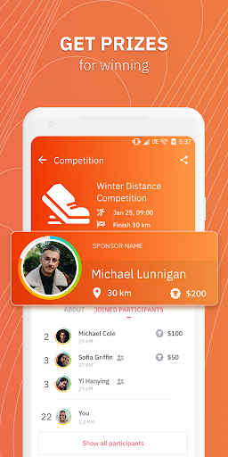 YChamp: Run & walk tracker