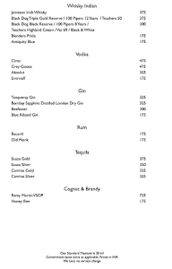 Terrazzo menu 1