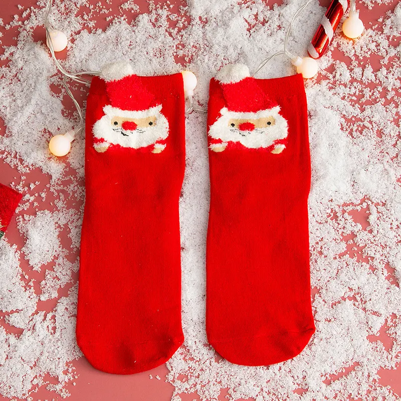 Title 4, Nouveau Bas de noël chaussettes droites en coto...