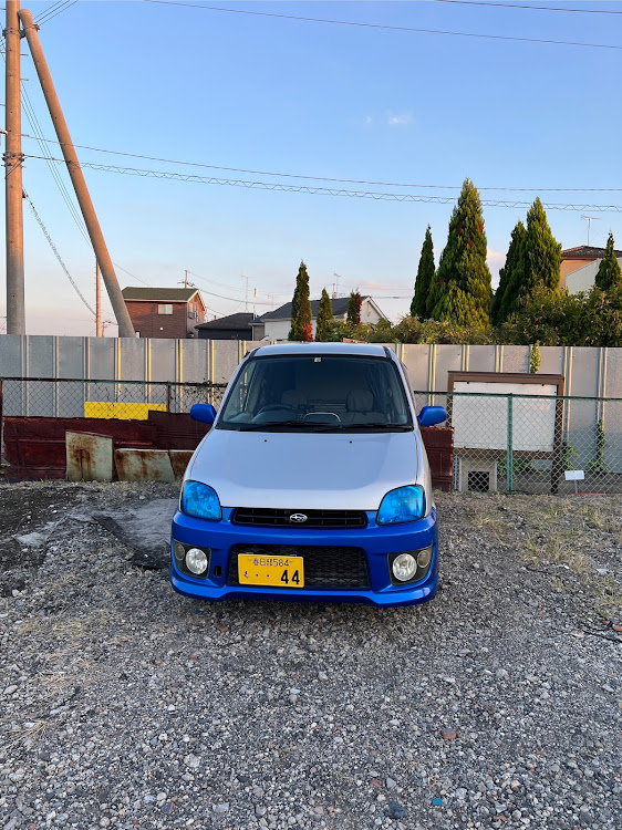 プレオのプレオRA1・DIY・可愛い愛車・ヘッドライト塗装・真っ青！に関するカスタム事例の投稿画像4枚目