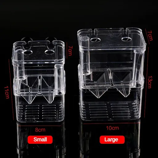 3in1 Juvenile Fish Hatching Box Multi-functional Hanging Fish Tank Fish Breeding Isolation Box Female Fish Spawning and 