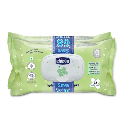 Chicco Cleansing Baby Wipes - 72 pcs