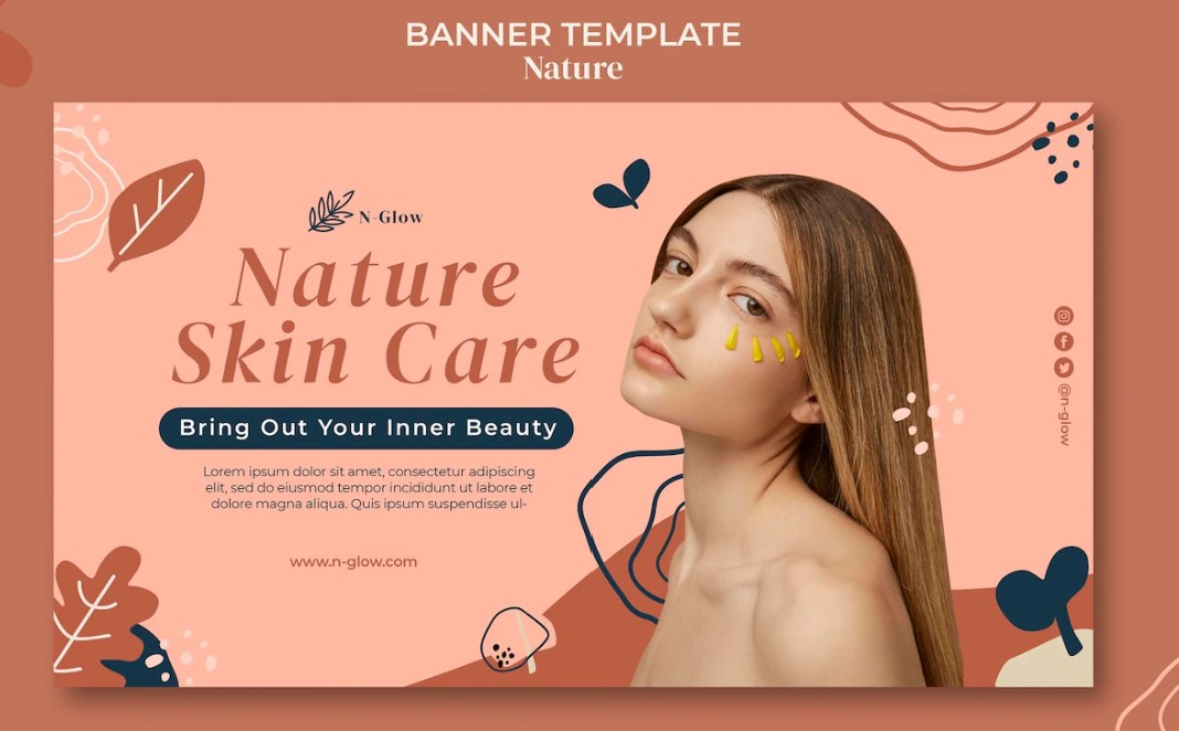 Banner skincare miễn phí tuyệt đẹp