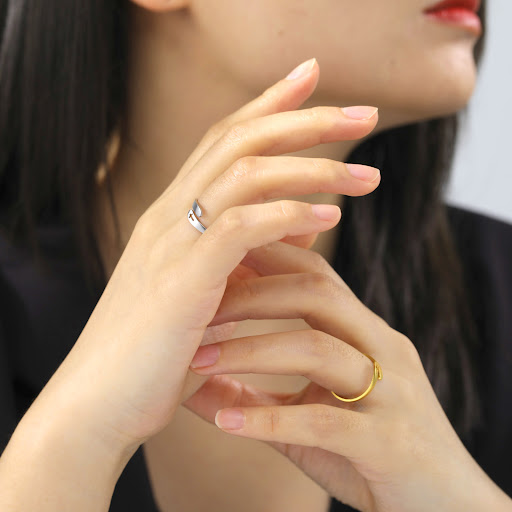 Title 9, Simple Fashion Stainless Steel Ring, a stylish ...