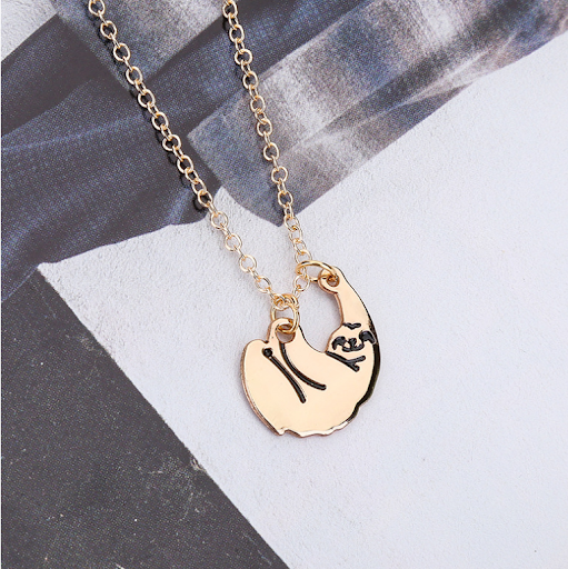 Title 1, New Fashion Creative Personality Sloth Necklace...