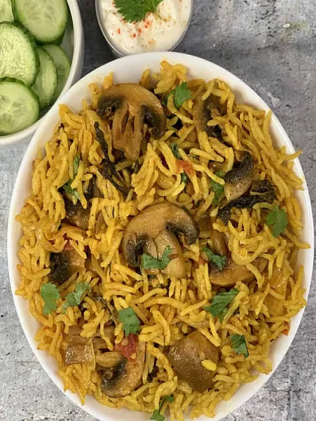 Mushroom Biriyani