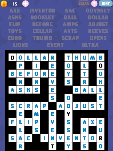 Crossword Fill-Ins  Decode