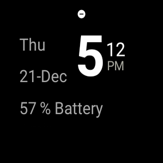 Simple Watch Face with Battery Level