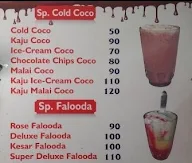 A One Coco menu 1