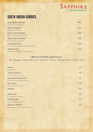 Shree Sankalp menu 