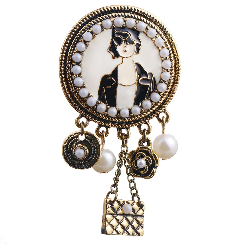 Broche de cabeça de pérola de moda europeia e americana. Acessório de beleza que realça penteados com elegância e sofisticação.