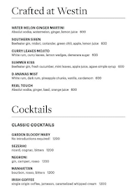 Wilows Lounge Bar menu 3