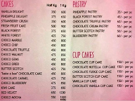 Manju's Bakery menu 1