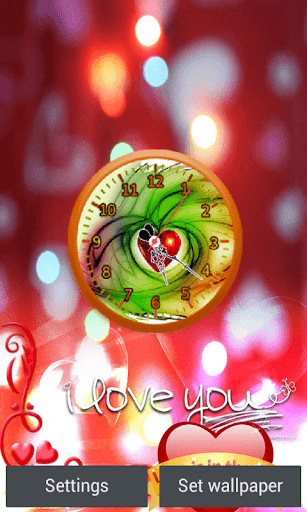 Love Clock Live Wallpaper