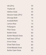 Bangalore Tiffanis menu 1