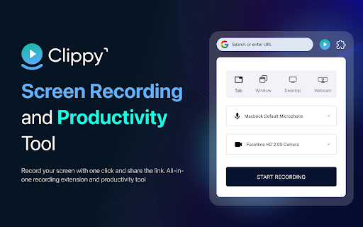 Clippy - Screen Recorder & Productivity Tool