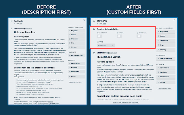 Trello | Custom Fields First