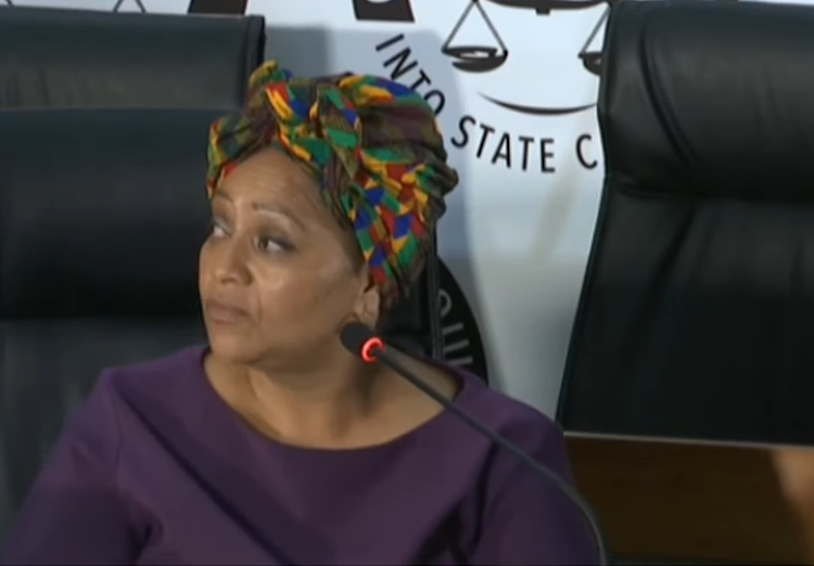 Sandy Thomas, PA of Nomvula Mokonyane, testified before the state capture commission.