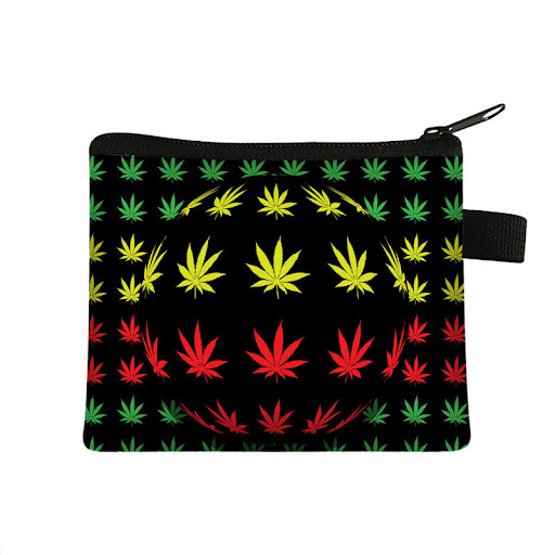 Title 27, Childrens simple coin purse green leaf pattern...