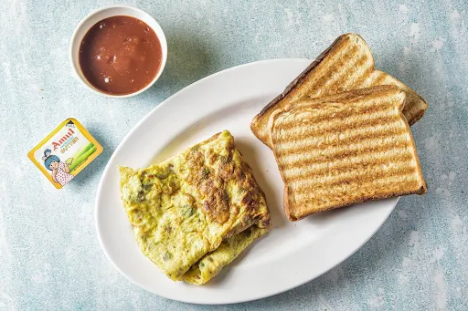 Masala Omelette With Toast