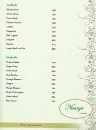 Nisarga - South Coast Hotel menu 2