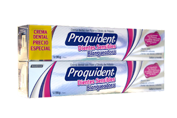 Crema Dental Proquident Dientes Sensibles 75 ml x 2 und  