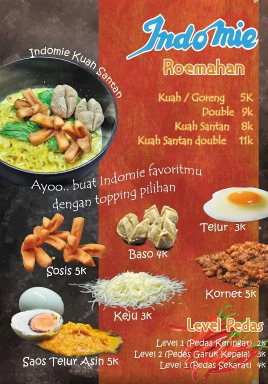 New Pancong Pelopor menu 