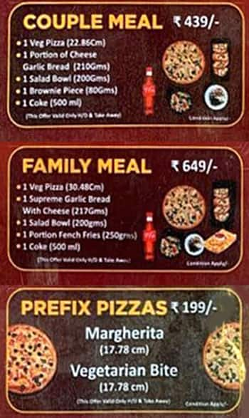 William John's Pizza menu 