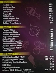 Tranz Bar menu 2