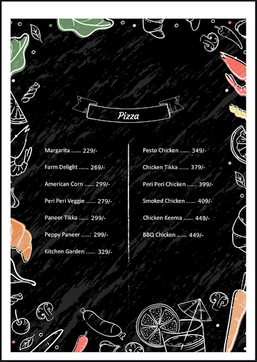 GT Cafe menu 