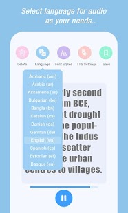 Text to Voice: Mobile Text Reader Screenshot