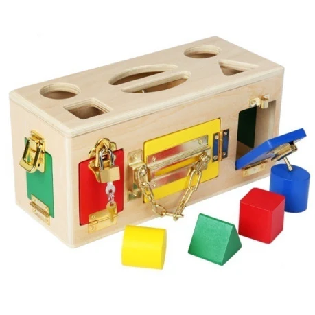 Early Childhood Education Puzzle Unlocking Toy Busy Board Parent-Child Game Develops Cognitive and Motor Skills for Todd