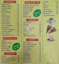 Hotel Gowri's menu 1