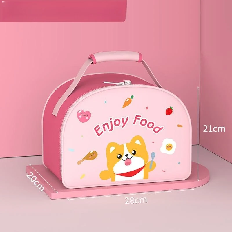 Kinderlunchbox handtas met meerlaagse thermische isolatie, waterdicht, voor basisschoolleerlingen.