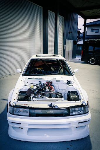 ABC！カローラ レビン 180SX 2台 アルミホイール ドリ車 トヨタ カローラ レビン 2ドア 1600GT APEX 5MT AE86 純正13
