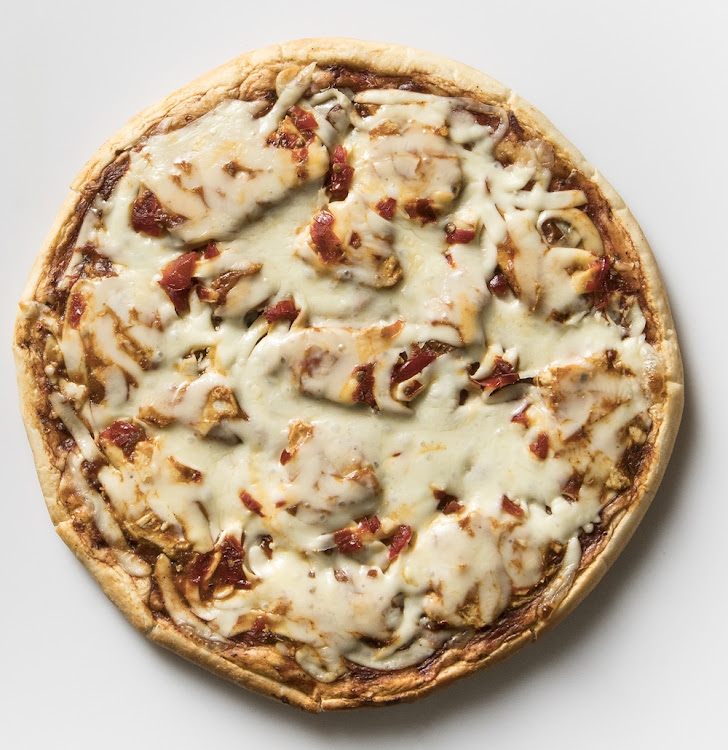 Peri Peri Chicken Pizza.