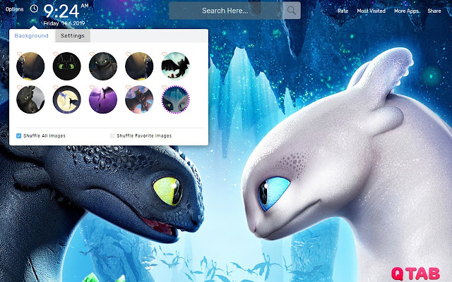 Toothless Wallpapers New Tab Background