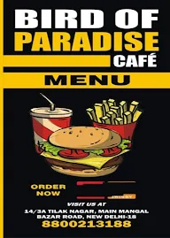 Bird Of Paradise Cafe menu 4