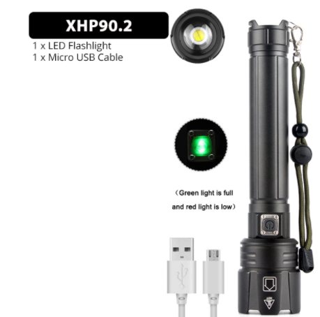 Title 2, New Glare Flashlight USB Charging Power Display...