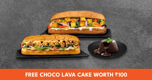 Any 2 Sandwiches [FREE Chocolava Cake]
